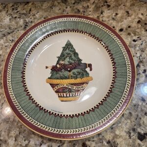 Sakura Debbie Mumm 12 DAYS OF CHRISTMAS Salad Plate Eleven Pipers Piping ONLY